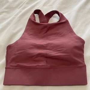 Old Navy Active Sports Bra Women’s pink racer back high neck